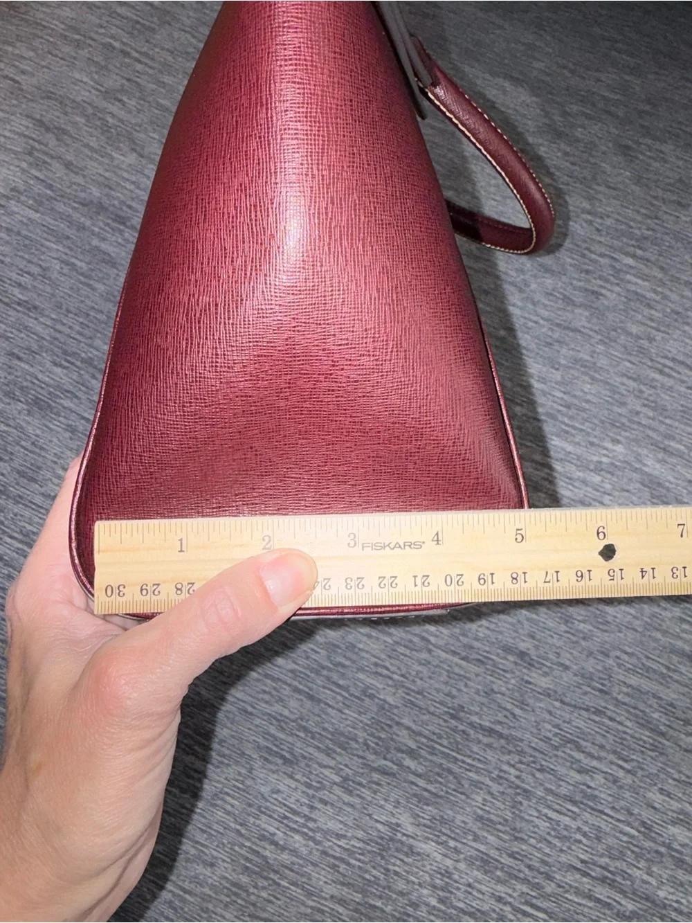 Dooney & Bourke Sydney Burgundy Saffiano Dome Satchel